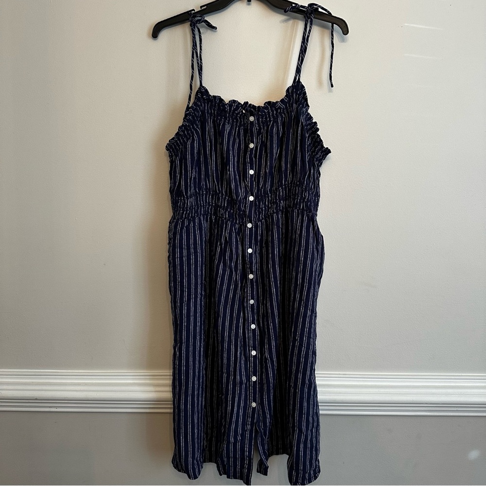 Universal Thread Navy and White Striped Dress